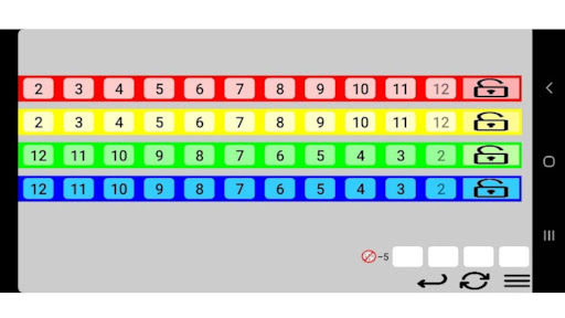 Android application Qwixx Scorecard screenshort