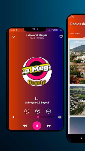 Android application Radio emisoras de Colombia screenshort