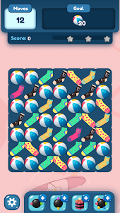 Cute Socks Match Swap Tiles