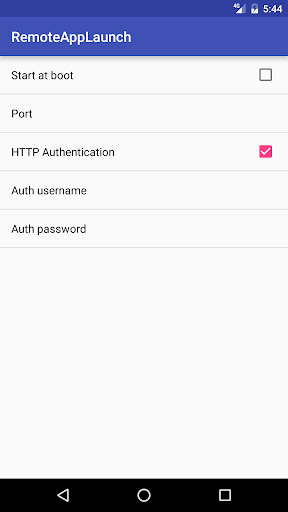 Remote App Launch Screen 2