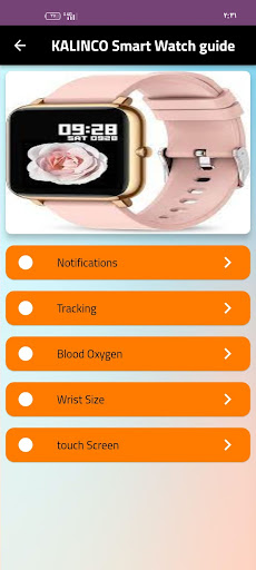Android application KALINCO Smart Watch guide screenshort
