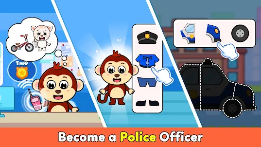 Timpy Police Games For Kids