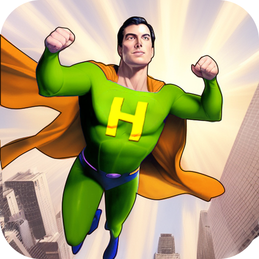 Super Hero City:Hero Man Games logo