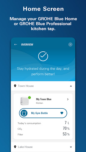 Android application GROHE Watersystems screenshort