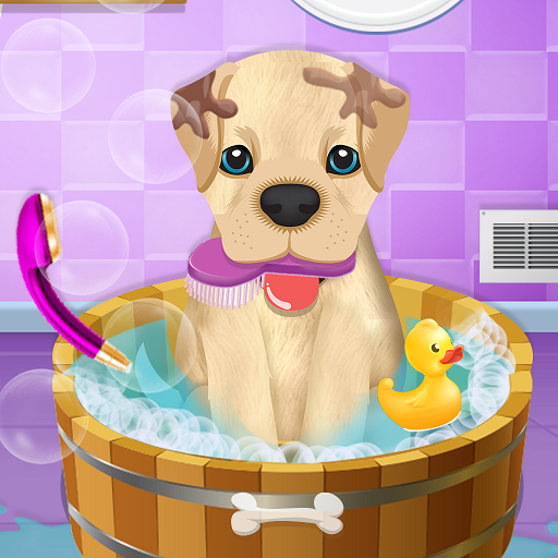 Cute Pet Dog Training Care logo