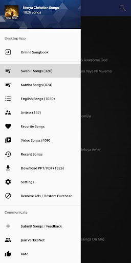 Android application Kenyan Christian Songs screenshort
