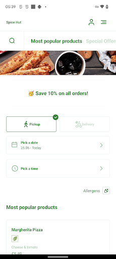 Spice Hut Screen 3