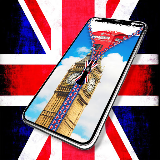 UK Flag Zipper Lock Screen Screen 3