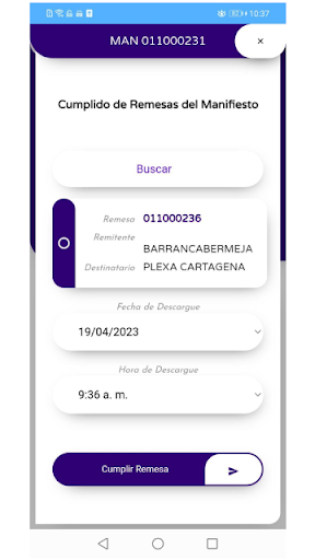Gestion Despacho Plexa Screen 3