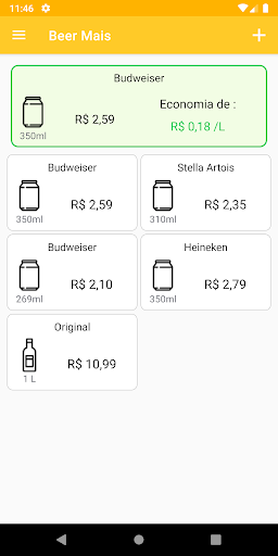 Android application Beer Mais screenshort
