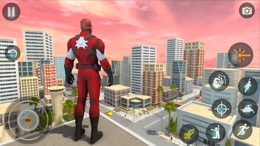 City Rope Hero Miami Rope Game