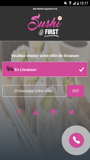 Android application Sushi First Le Havre screenshort