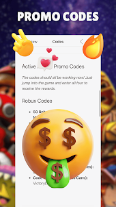 Guide, Codes & Skins for Robux