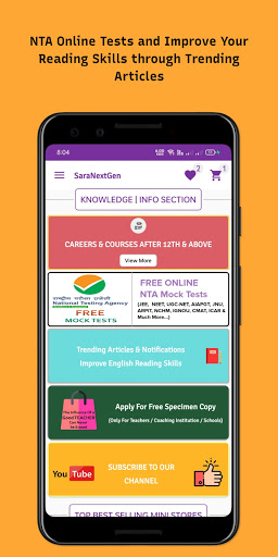 Test Generator | CBSE JEE NEET Screen 2