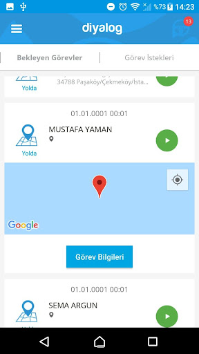 Android application Diyalog Dim screenshort
