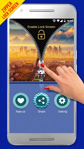 Paris Zipper Lock Screen Screen 3