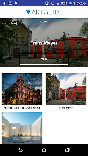 Android application ArtGuide screenshort