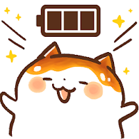 電池長持ち みたらしにゃんこ 猫のバッテリー表示ウィジェット Androidアプリ Applion
