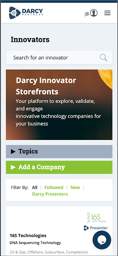 Android application Darcy Partners screenshort