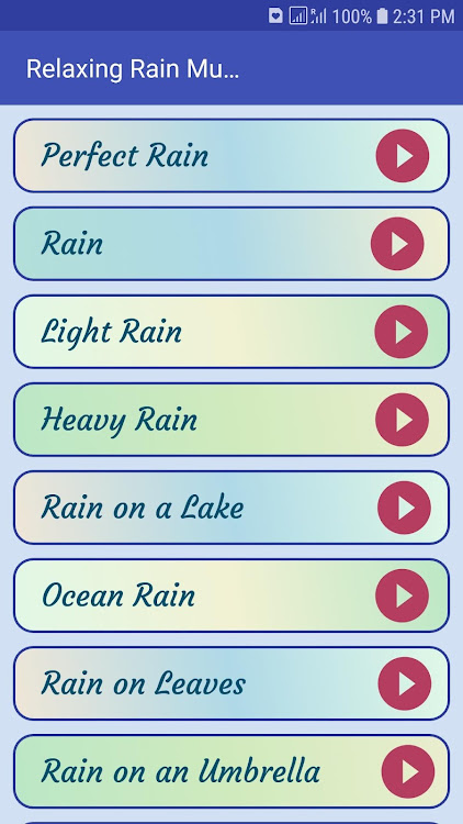 Relaxing rain sounds - Sleep & - 1.0 - (Android)