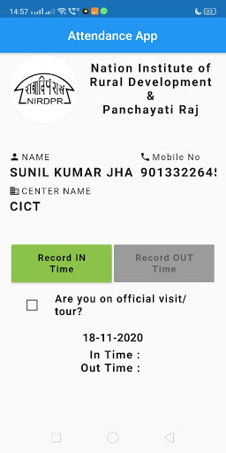 NIRDPR - Attendance App Screen 3
