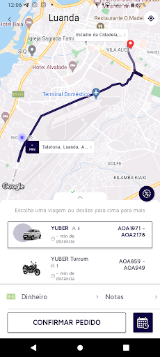 YUBER Taxi Screen 3