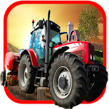 Farm tractor icon