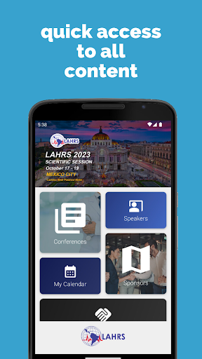 Android application LAHRS 2023 screenshort