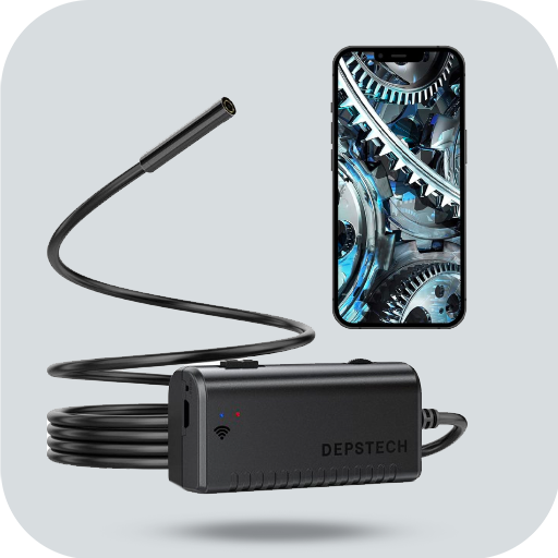 DEPSTECH Wireless Endoscope Camera with Light, Waterproof WiFi Borescope  Inspection Camera, Snake Camera with Light, 11.5 FT Semi-Rigid Cable for  Android and iOS Smartphone, iPhone, iPad 