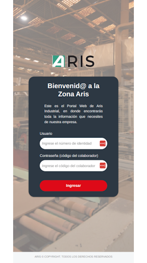 Android application Zona Aris screenshort