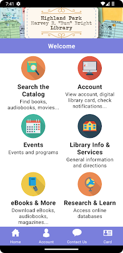 Android application HP Library - Texas screenshort