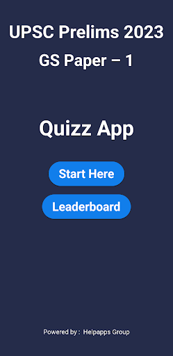 Android application UPSC Quiz: IAS/UPSC 2023 Test screenshort