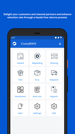 Android application Croma RIMS App screenshort