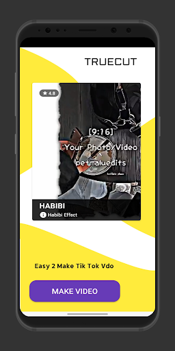 Android application Truecut screenshort