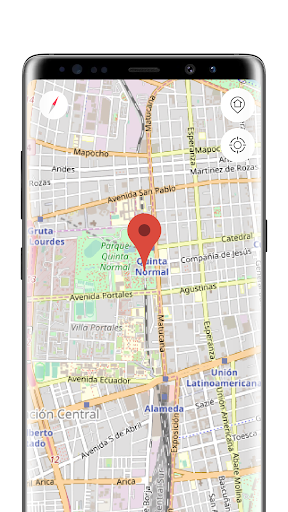 Android application Santiago Offline Map screenshort