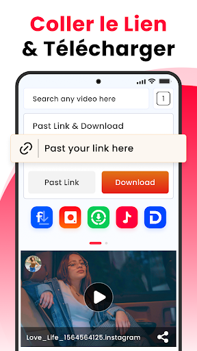 Aperçu de l'application