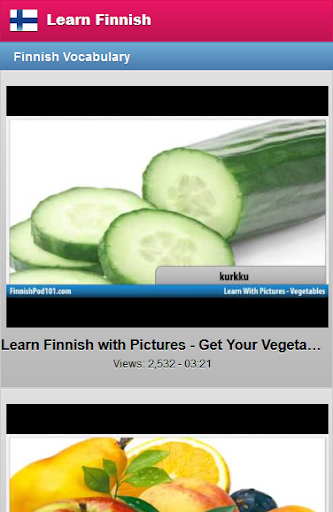 Learn Finnish Language Screen 2