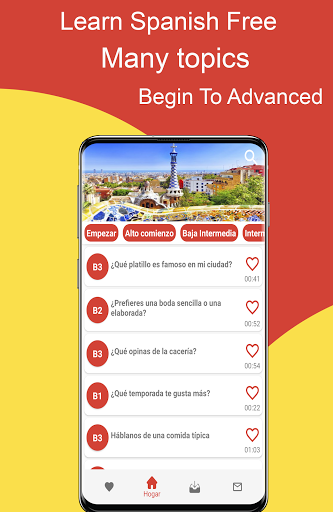 Android application Spanish Conversation screenshort