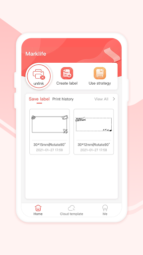 Android application Marklife screenshort