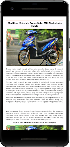 Desain Modifikasi Motor Mio