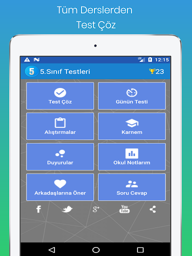 5.Sınıf Testleri Tüm Dersler