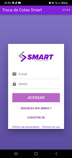 Troca de Cotas Smart Screen 3
