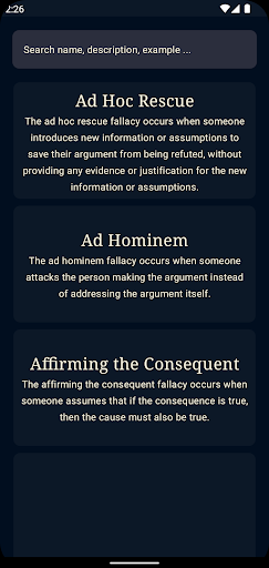 Android application Fallacious screenshort