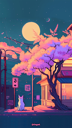 Android application 카카오톡 테마 - Stay With Me : 밤 벚꽃 screenshort