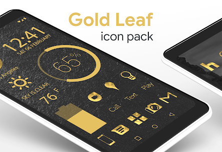 Gold Leaf Pro Icon Pack MOD APK 3.4.7 (Pro Unlocked) 1