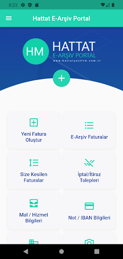Hattat e-Arşiv Fatura Portal Screen 2