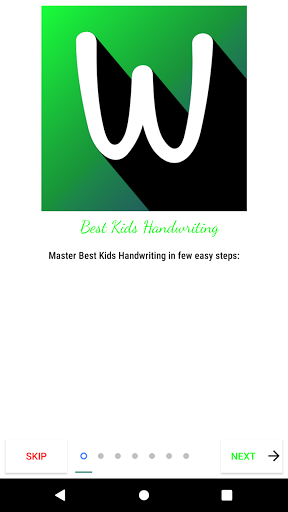 Android application BestKids HandWriting screenshort