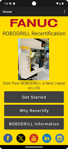 Android application ROBODRILL Recertification screenshort