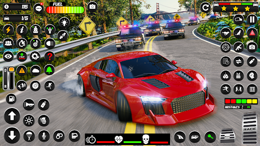 Screenshot 4 Juego de Carros Policías android