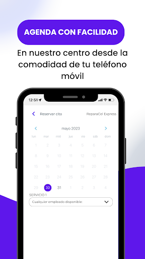 Android application ReparaCel Express screenshort